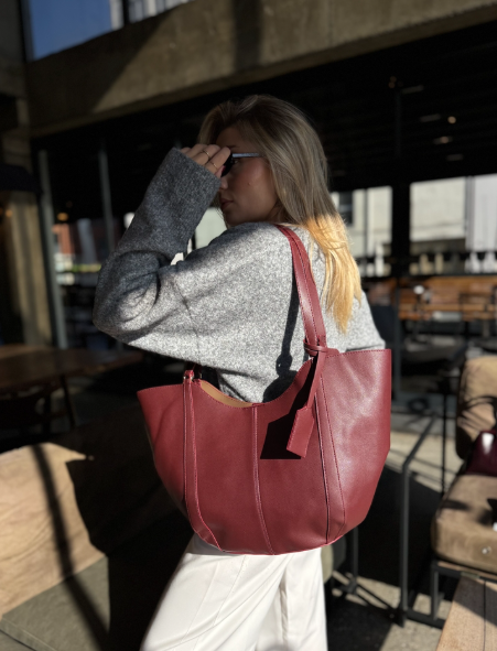 Sac zara bordeaux