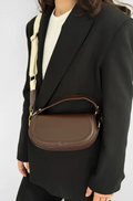 Sac mini Zara marron foncé