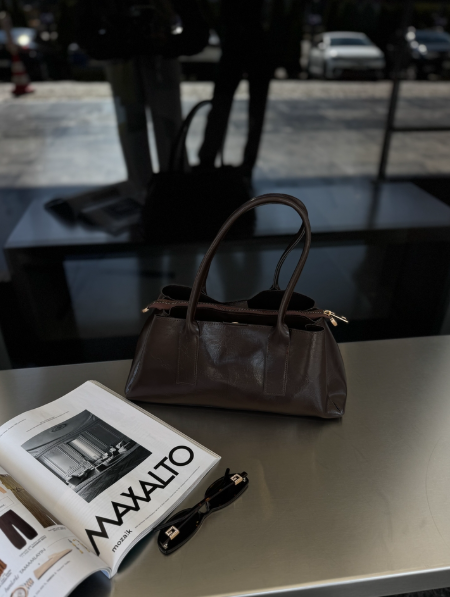 sac cuir zoa  marron foncé
