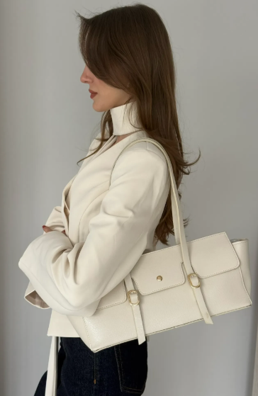 sac reca en blanc cassé