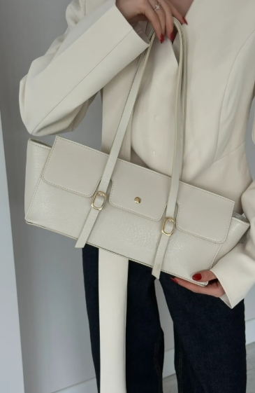 sac reca en blanc cassé