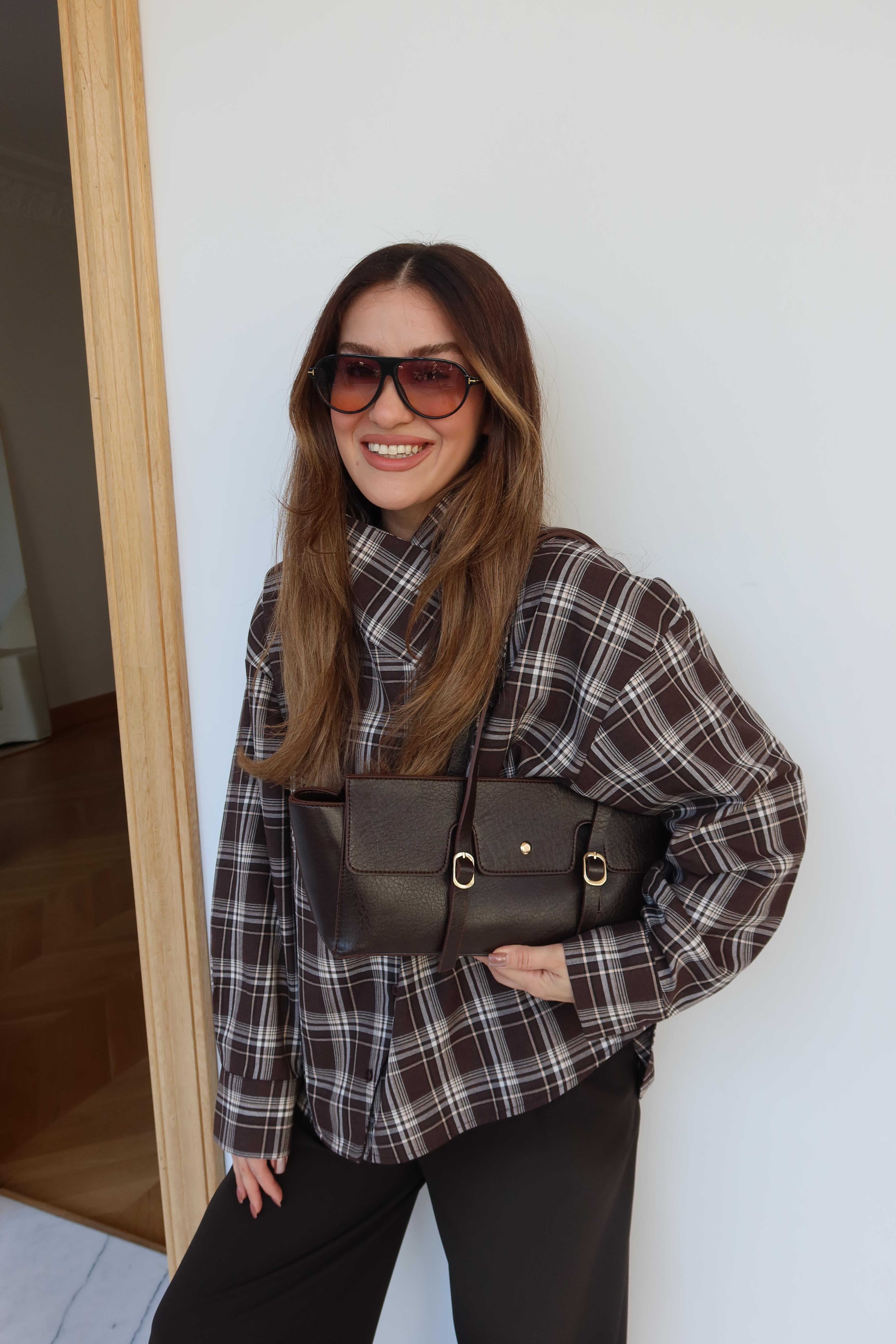 sac reca en marron foncé