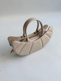 sac Croissant en beige