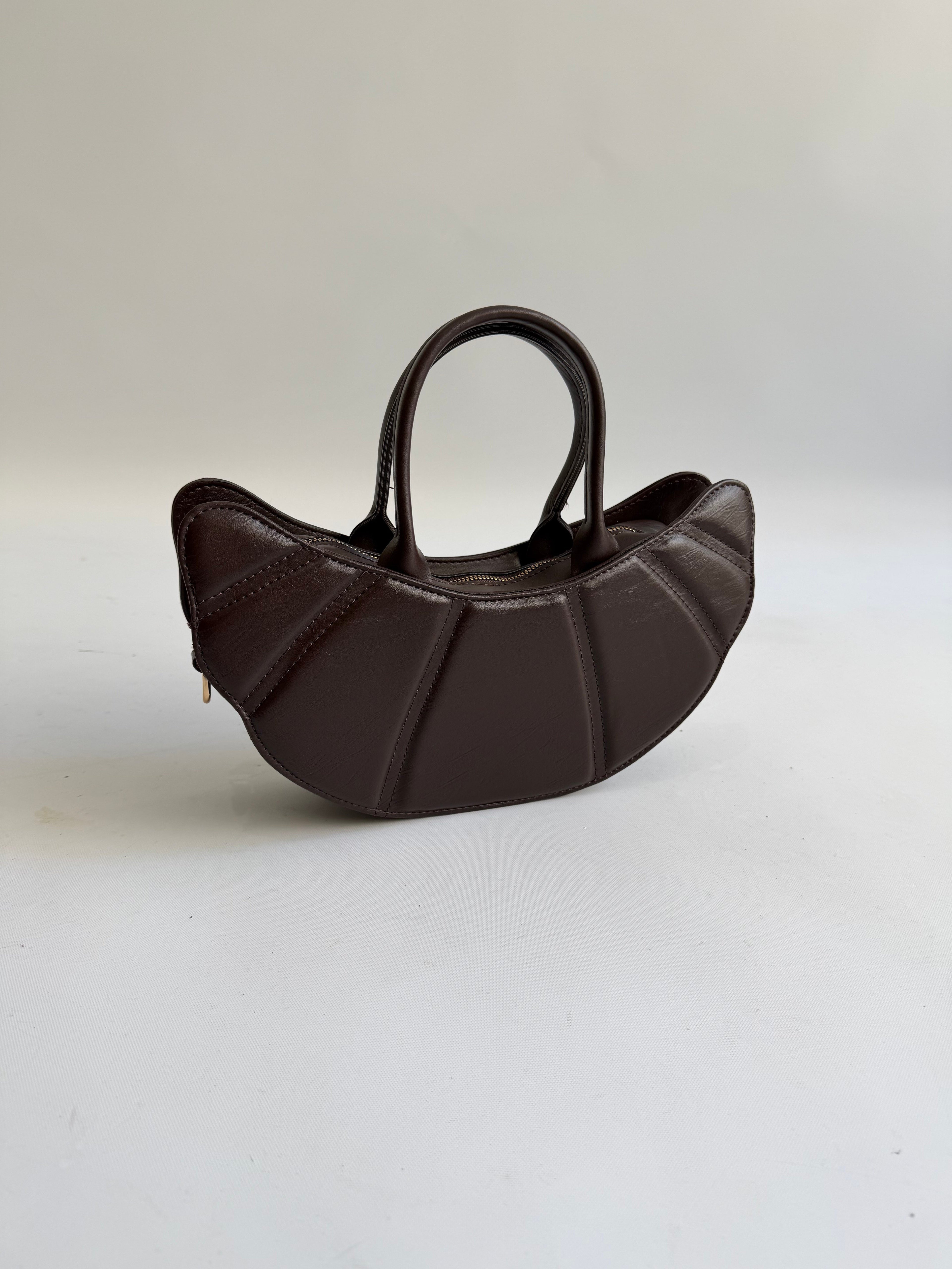 sac Croissant en marron foncé