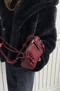 Pochette bottega en bordeaux