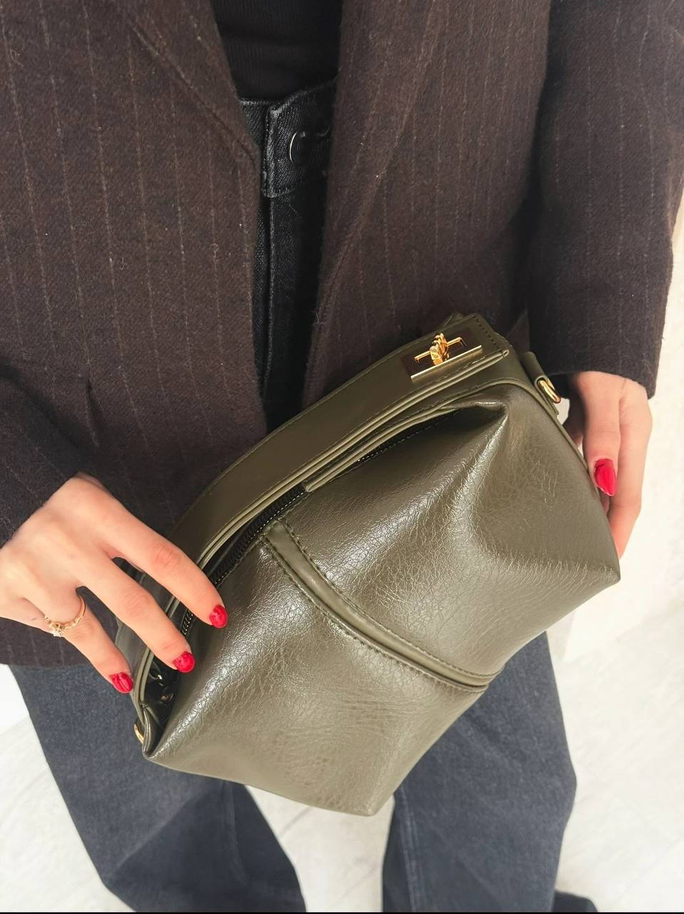 Fella bag en vert olive