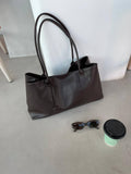 sac en cuir  bella marron foncé