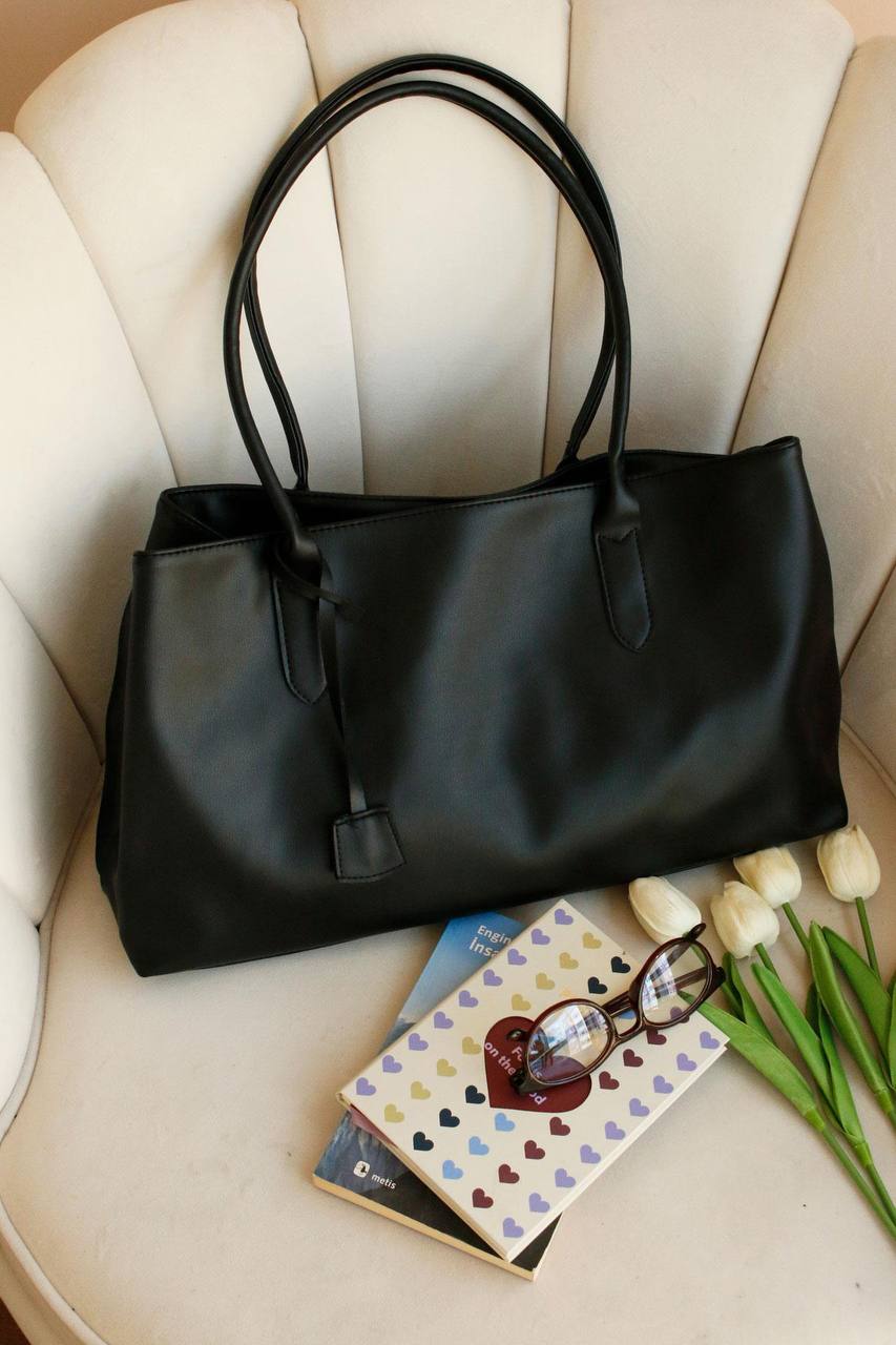 sac en cuir  bella noir