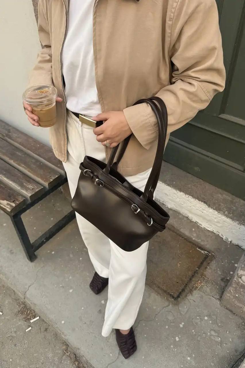Sac glove marron foncé