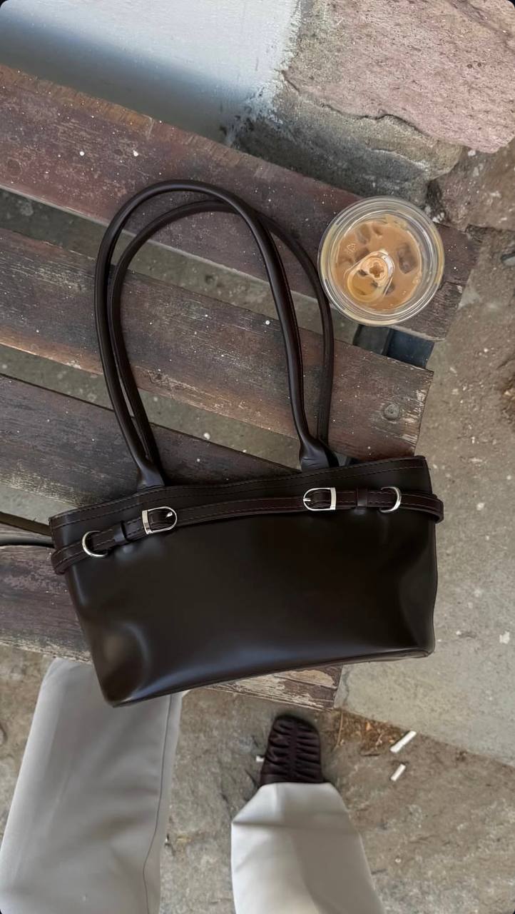 Sac glove marron foncé
