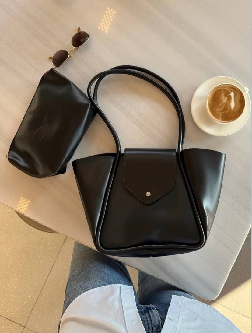 Sac Petre noir +pochette