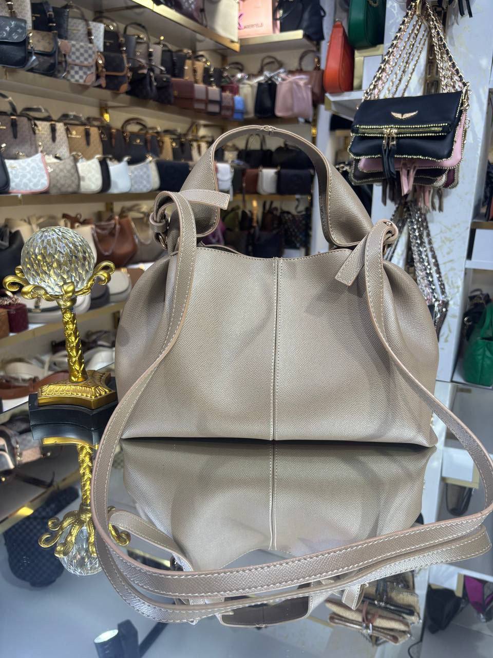 Polene Numéro Neuf beige kaki foncé