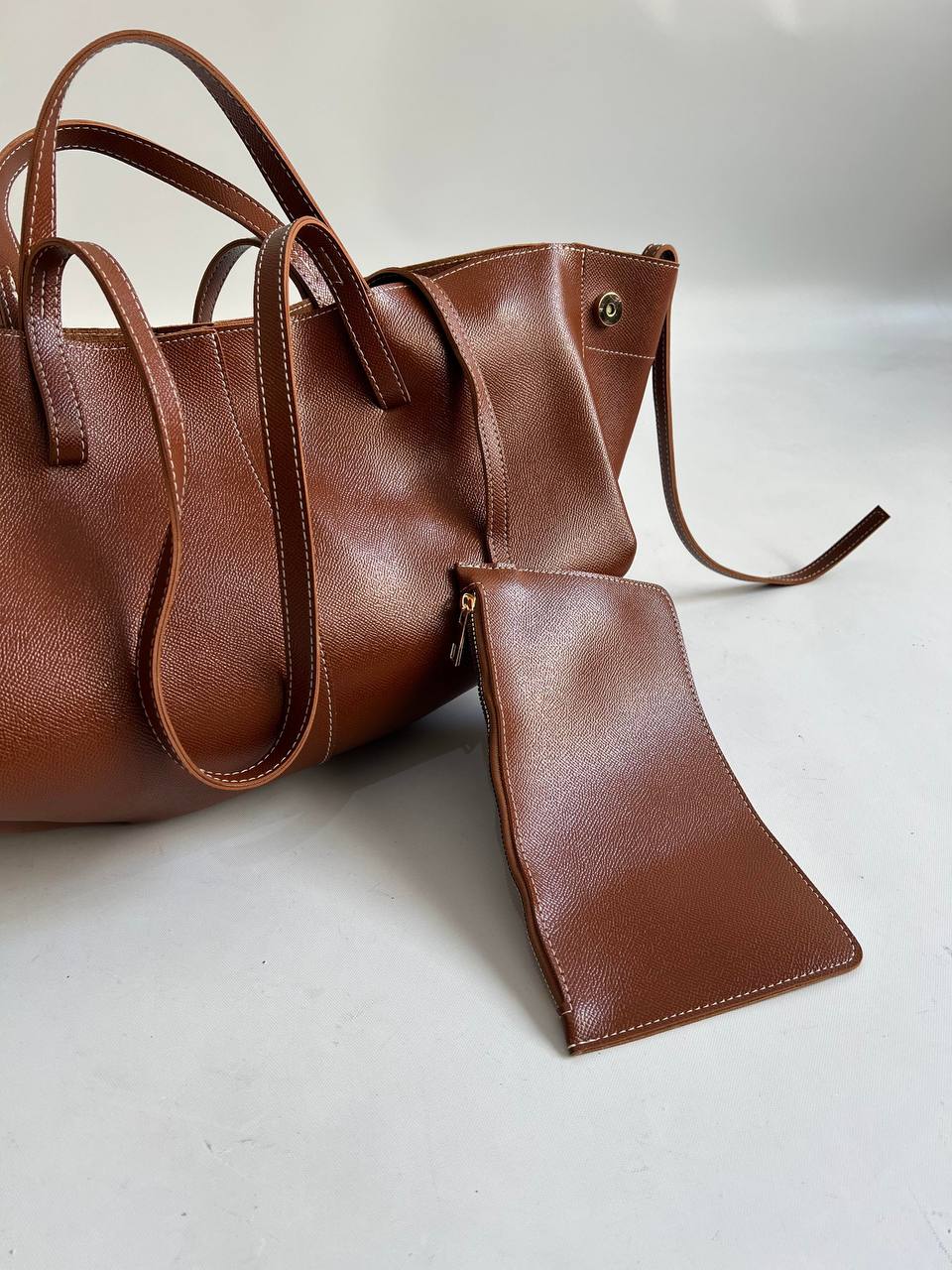 Polene Cym big marron camel