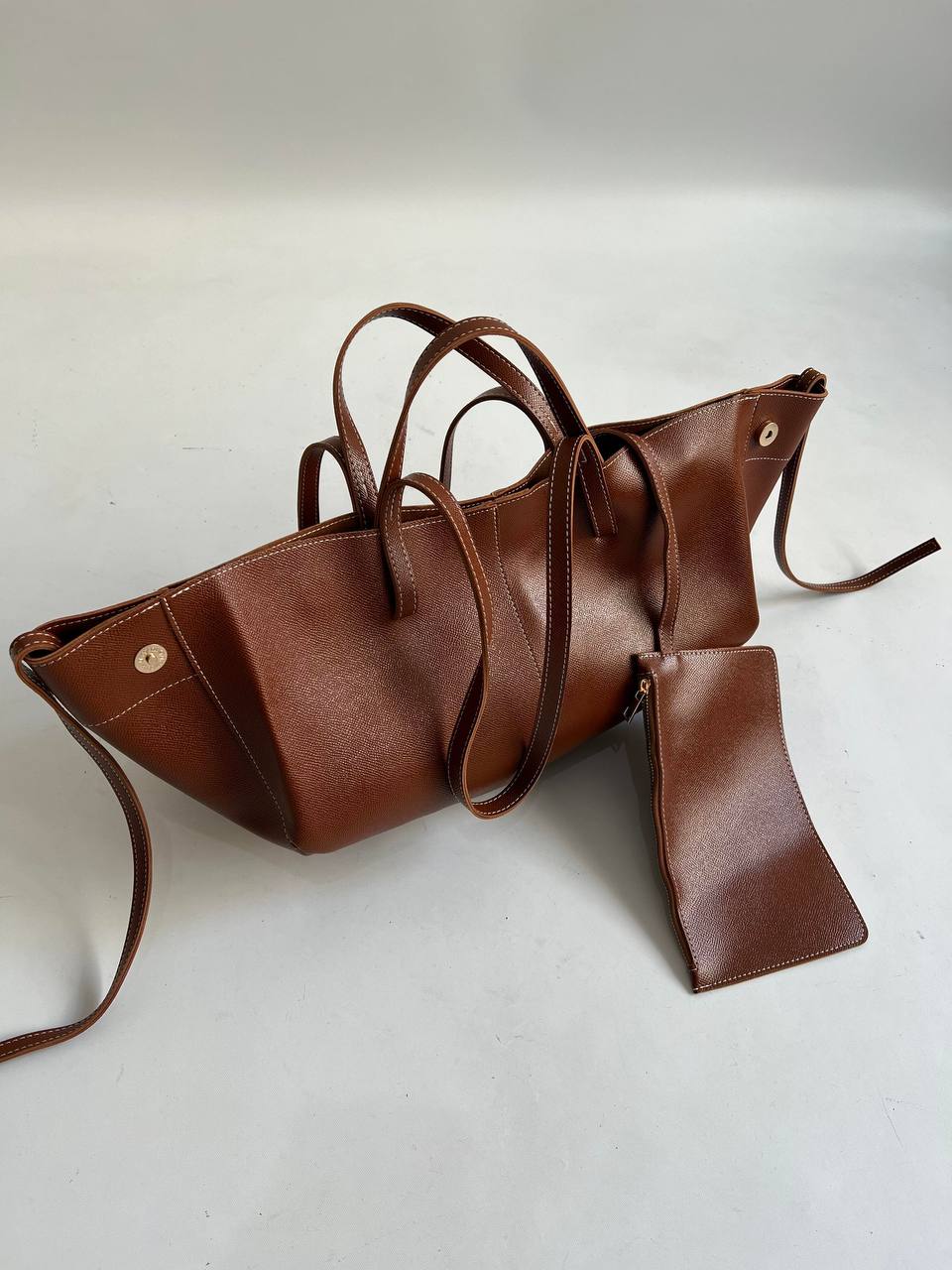 Polene Cym big marron camel