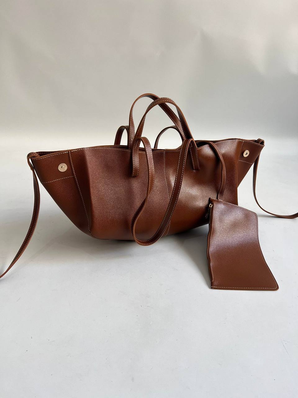 Polene Cym big marron camel
