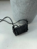 Pochette bottega en noir